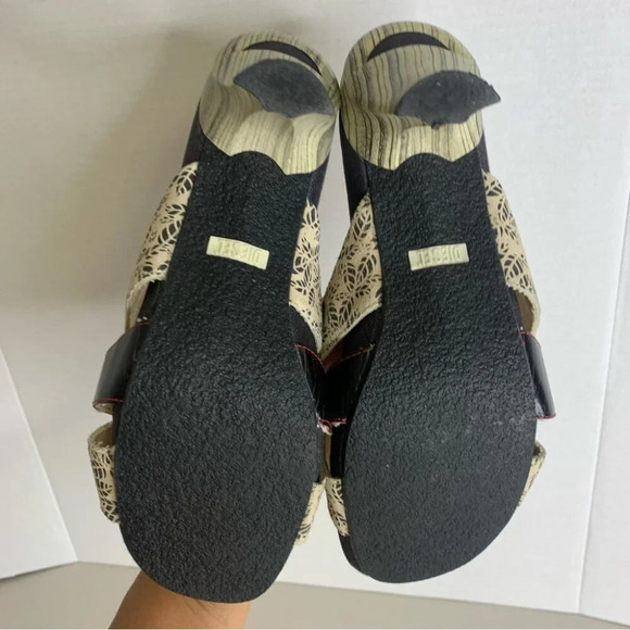 DIESEL y2k Printed Suede Mules Slip On Heeled Sandals Size 8.5/9 (no size tag) - Picture 7 of 12